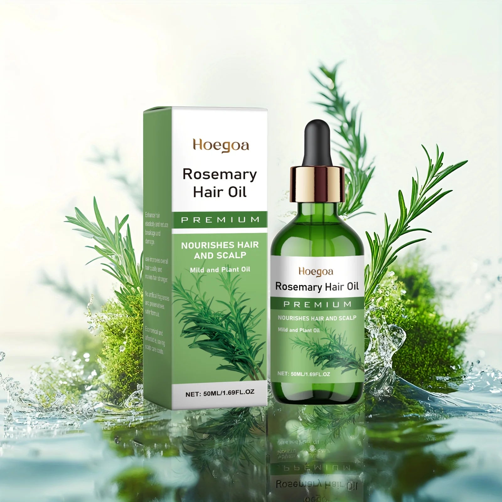 Rosemary Hair Growth Oil with Castor & Batana – Nourishing Scalp Treatment for Thicker, Healthier Hair (50ml)