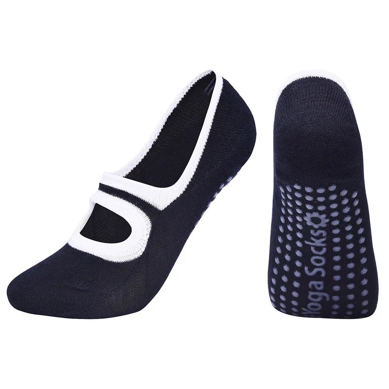 Ladies' High-Quality Yoga and Ballet Dance Socks - Quick-Dry Pilates Fitness Socks for Women