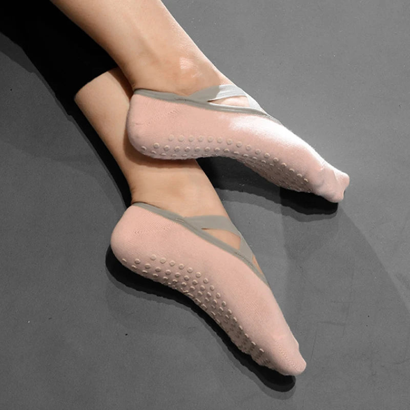 Ladies' High-Quality Yoga and Ballet Dance Socks - Quick-Dry Pilates Fitness Socks for Women