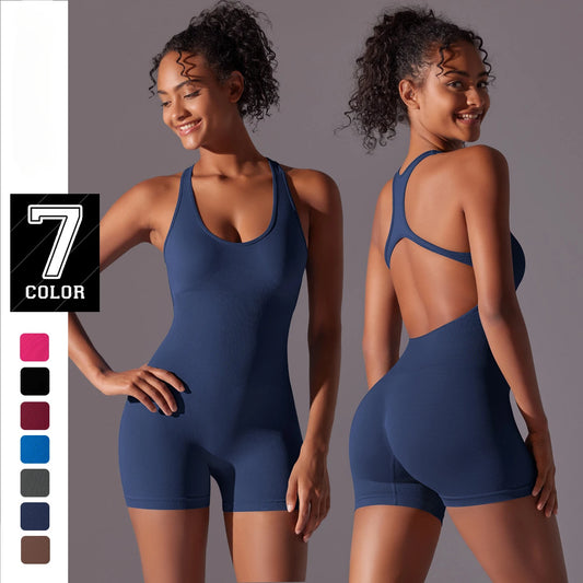 Sleeveless Yoga Romper for Pilates, Summer Workouts & Soft Movement