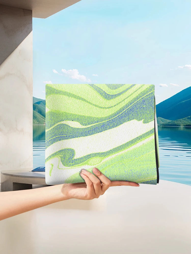 Lightweight Suede Anti-Slip Mat for Pilates, Yoga & Travel