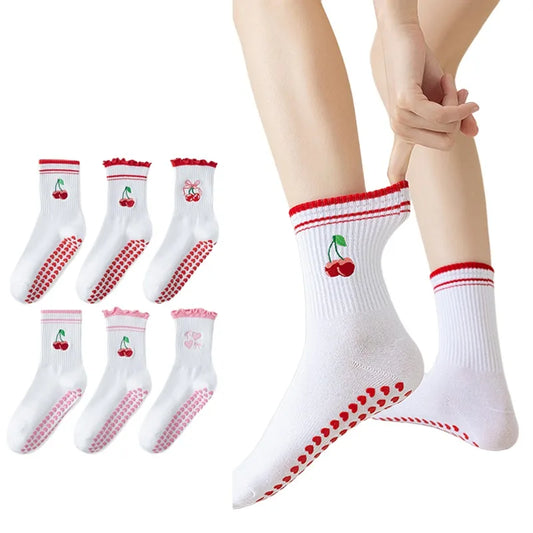 Anti-Slip Yoga & Pilates Socks for Soft, Feminine Movement