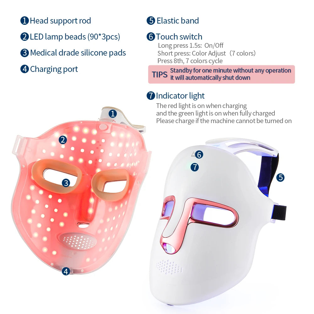 7-Color Light Therapy for Clear, Calm & Radiant Skin
