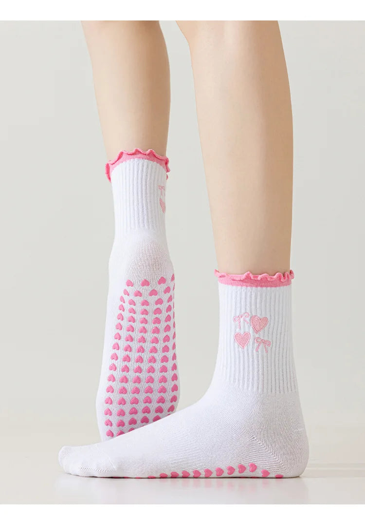Anti-Slip Yoga & Pilates Socks for Soft, Feminine Movement