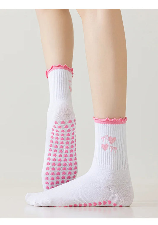 Anti-Slip Yoga & Pilates Socks for Soft, Feminine Movement