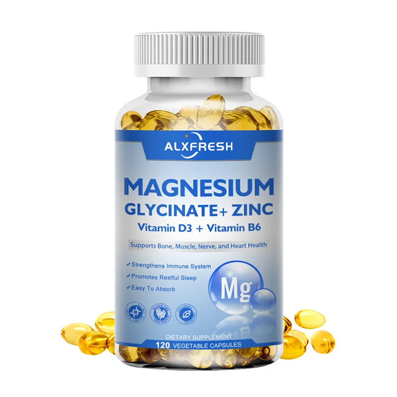 Magnesium Glycinate 500mg with Zinc, Vitamin D3 & B6