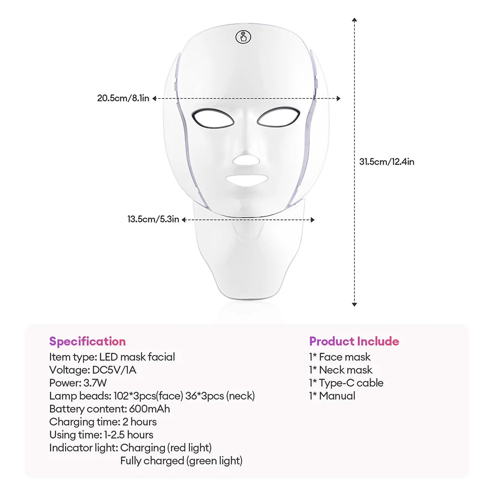 7-Color Light Therapy for Clear, Calm & Radiant Skin
