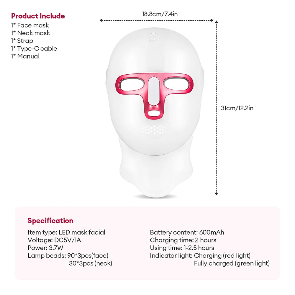 7-Color Light Therapy for Clear, Calm & Radiant Skin