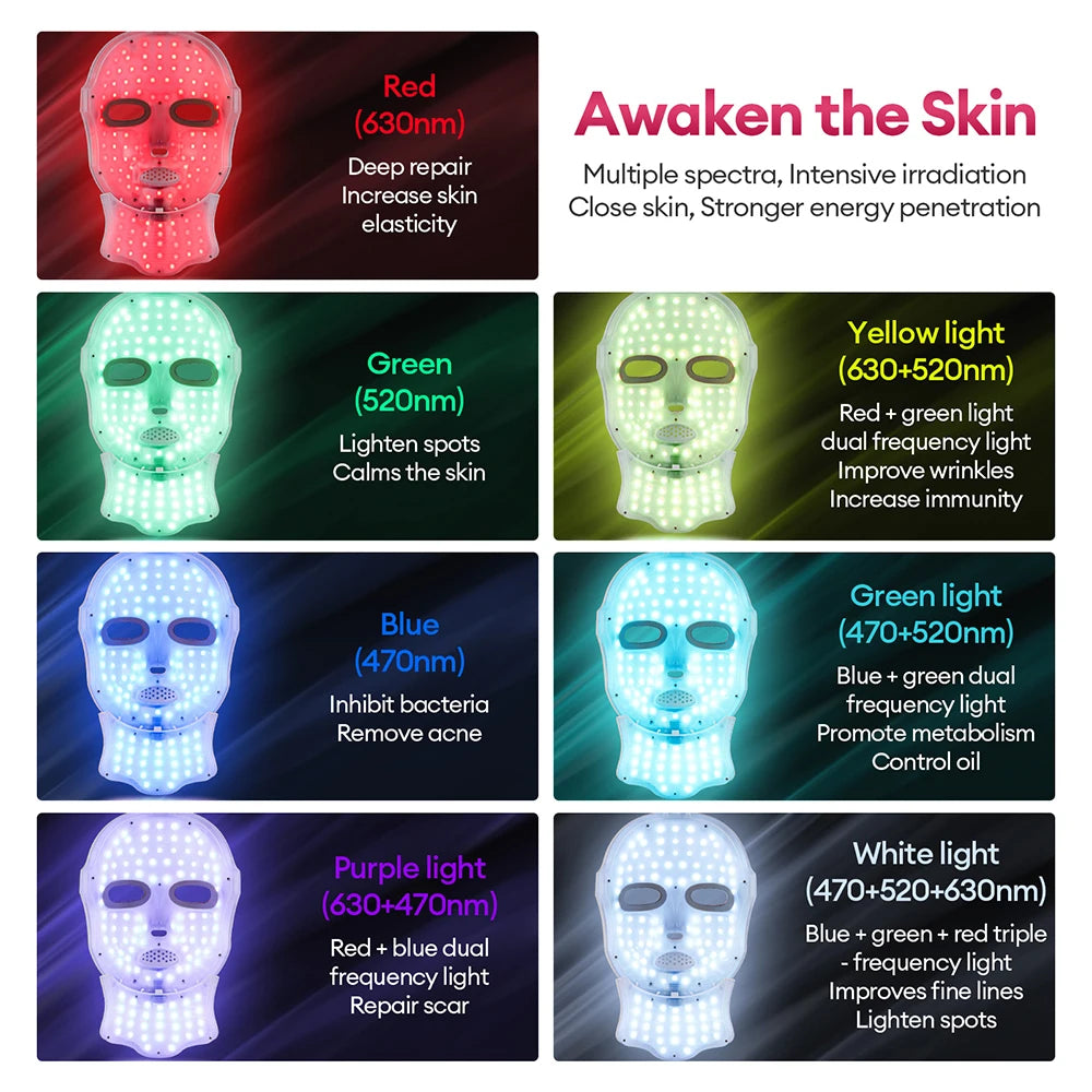 7-Color Light Therapy for Clear, Calm & Radiant Skin