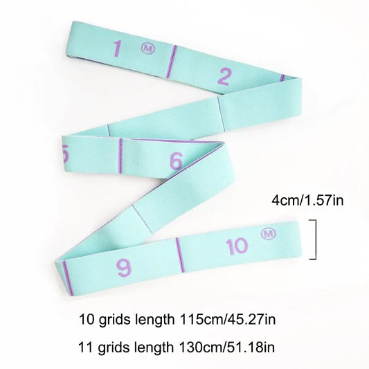 Multi-Grid Resistance Strap for Pilates, Flexibility & Posture Training