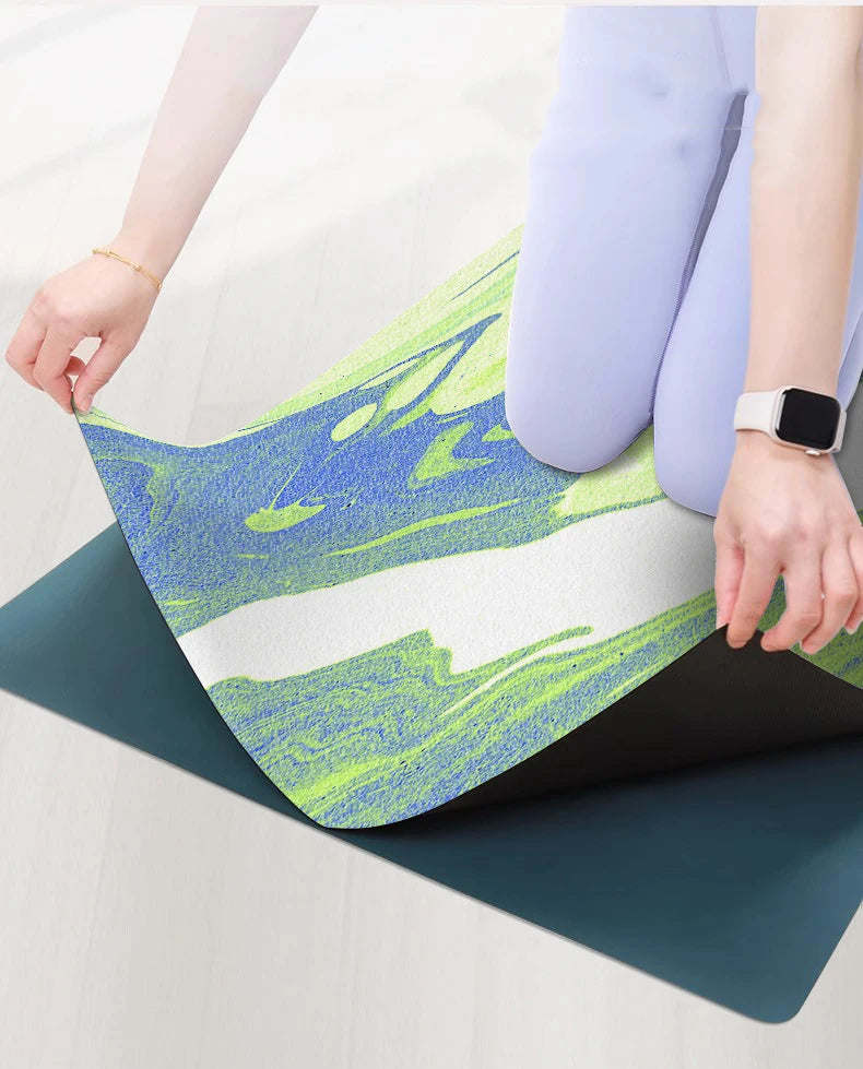 Lightweight Suede Anti-Slip Mat for Pilates, Yoga & Travel