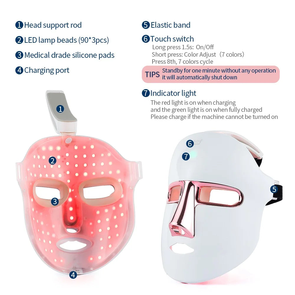7-Color Light Therapy for Clear, Calm & Radiant Skin