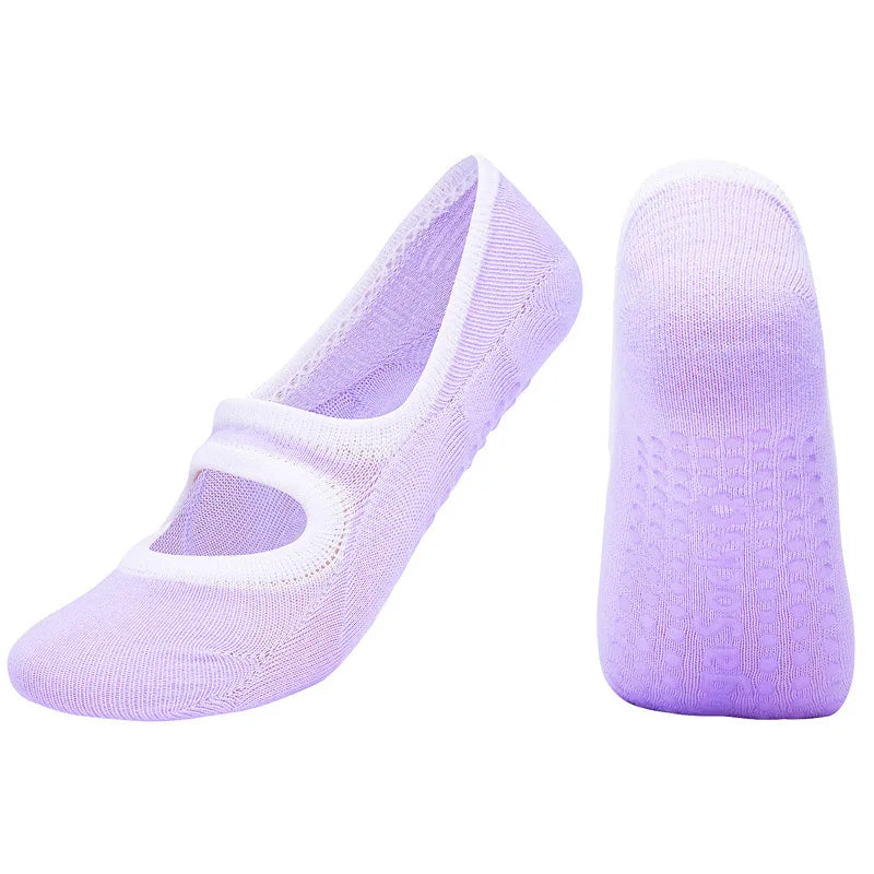 Ladies' High-Quality Yoga and Ballet Dance Socks - Quick-Dry Pilates Fitness Socks for Women