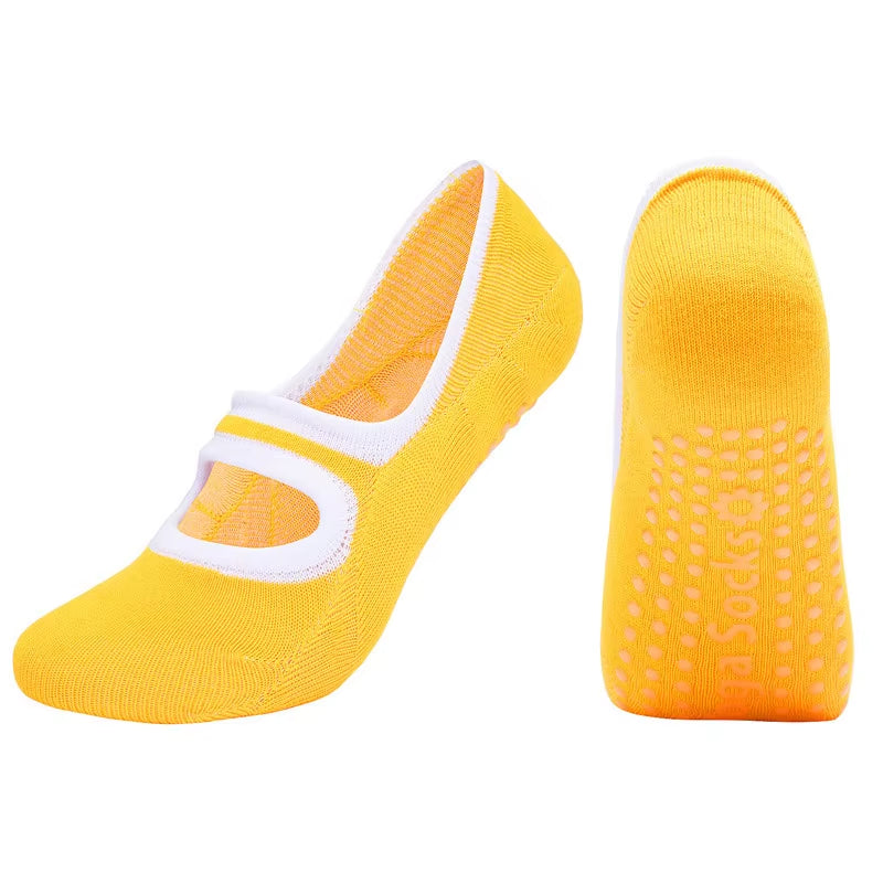 Ladies' High-Quality Yoga and Ballet Dance Socks - Quick-Dry Pilates Fitness Socks for Women